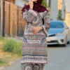 SELF Swiss Jacquard 3-Piece Digital-Print Suit with Monar Dupatta | Summer 2025 Collection