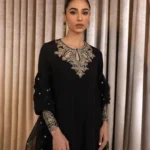 Sapphire Micro 9000 Velvet 3PC Dress – Adda & Beads Work | Festive Collection 2025